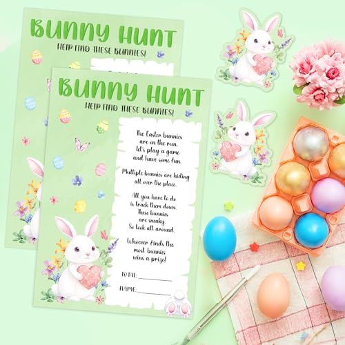 Easter Bunny Hunt Game for Classroom & Family Parties - 25 Players