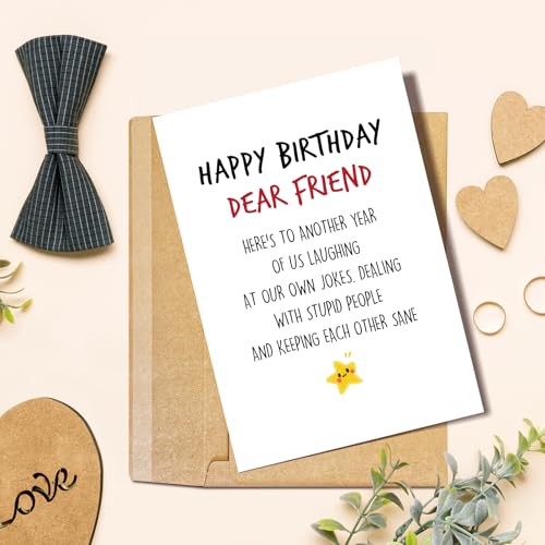 Funny Birthday Card for Best Friend - Laugh-Out-Loud Humor