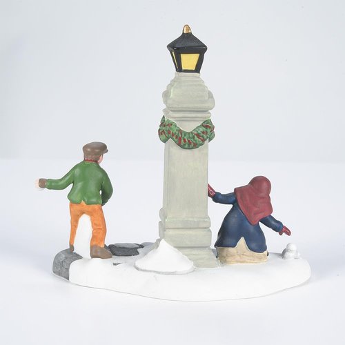 Department 56 Snowball Fun Figurine - 3.5 Inch Multicolor Dickens' Village Accessory