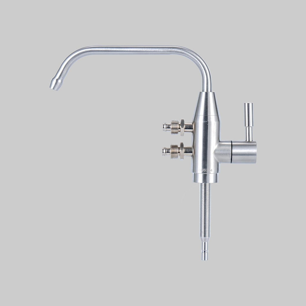 Alkaline Water Faucet, 1/2" Two spout ionizer Faucet Stainless Steel for Alkaline Water Ionizer Filtration System