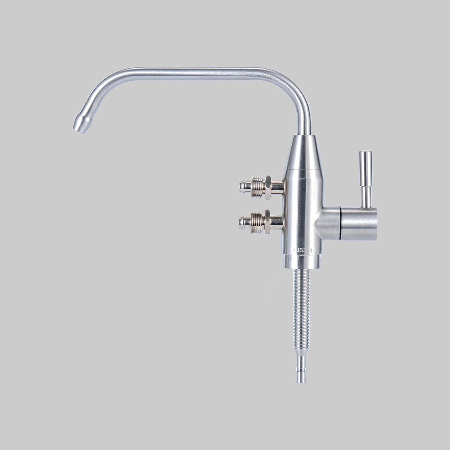 Alkaline Water Faucet, 1/2" Two spout ionizer Faucet Stainless Steel for Alkaline Water Ionizer Filtration System