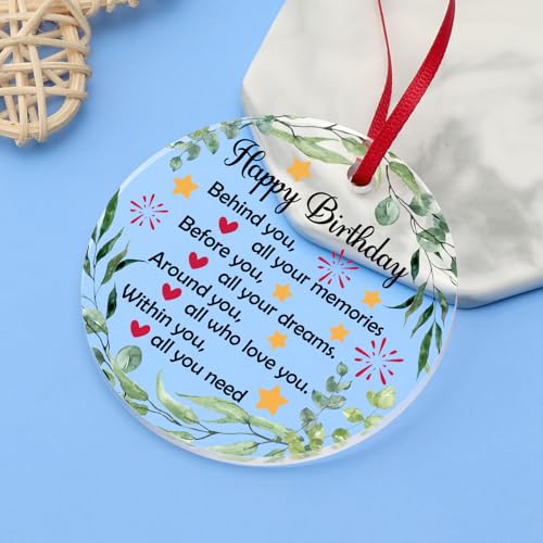 Inspirational Christmas & Birthday Gift Ornament for Women & Men - Friendship Decor