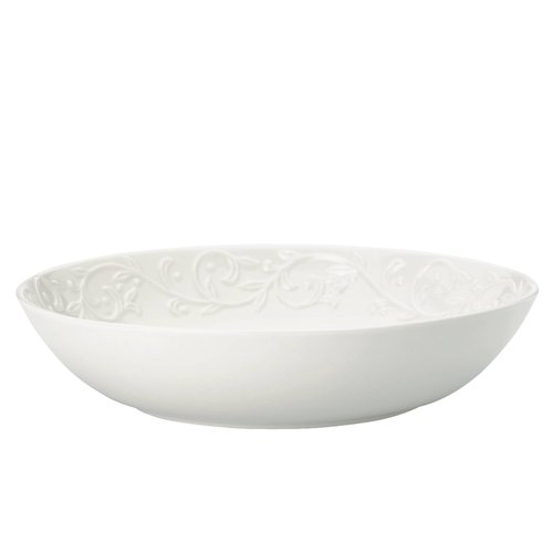 Lenox 895726 Opal Innocence Carved Pasta Bowls, Set Of 4, Service For 4, 2 x 9-Inch Diameter