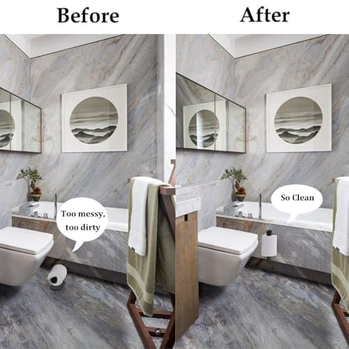 Stainless Steel Adhesive Toilet Paper Holder for Small Spaces