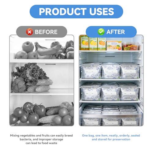 30-Pack Aluminum Foil Storage Bags with Leakproof Zipper Seal