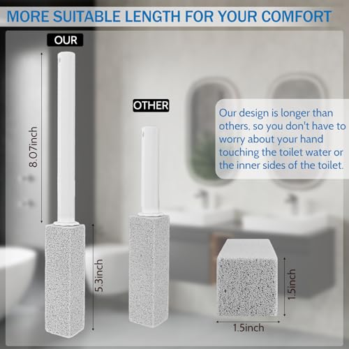 Ocean Scent Pumice Stone Toilet Bowl Cleaner with Long Handle