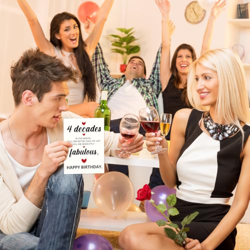 40th Birthday Card for Men & Women | Heartwarming Gift with Envelope