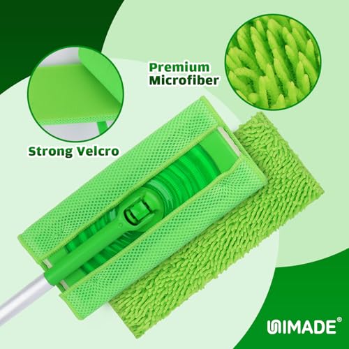 UNIMADE Reusable Microfiber Mop Pads for Swiffer Sweeper - 6 Pack