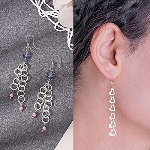 40pcs Non-Allergenic Plastic Earring Hooks for Sensitive Ears - Gold