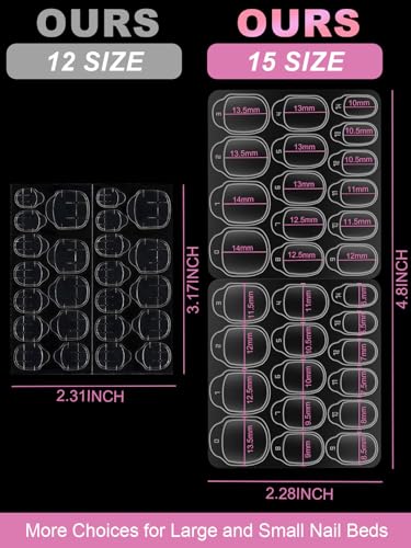 EBANKU 300PCS Nail Adhesive Tabs - Ultra-Thin Double-Sided Sticky Tape