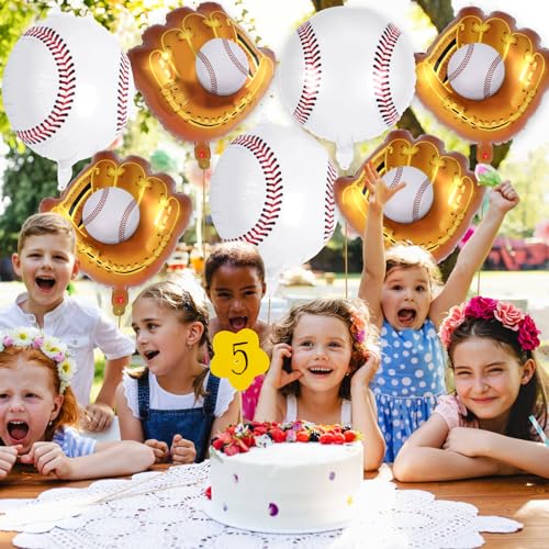 13 Pcs Baseball Foil Balloons - 20 Inch Party Decorations