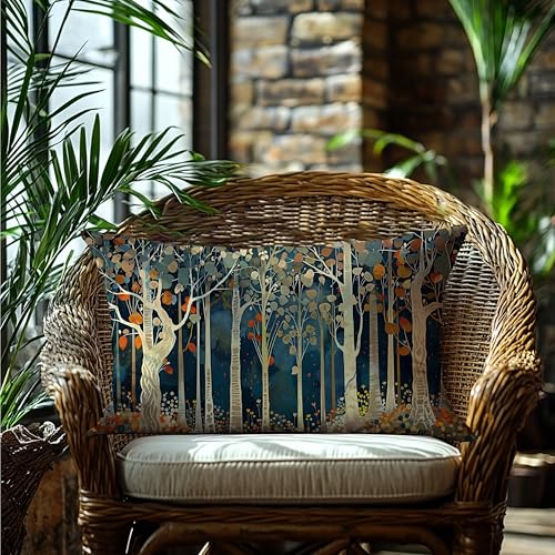 Rustic Forest Decor Pillow Covers - 18x18 Flannel Accent for Cozy Home