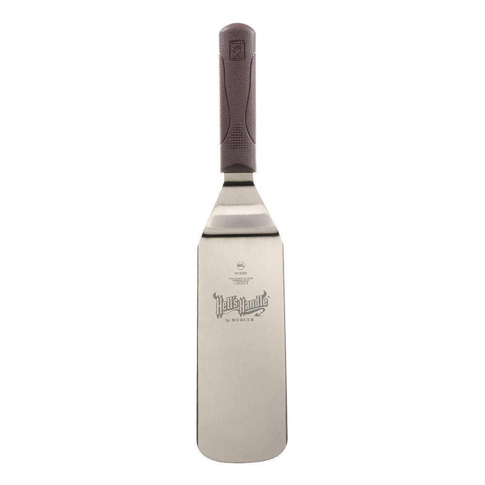 Mercer Culinary Hell's Handle 8-Inch x 3-Inch Turner - Beveled Side Edges