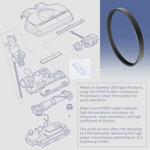 MaxLLTo R15364B Vacuum Belt for Rexair Rainbow PN12 Powerheads