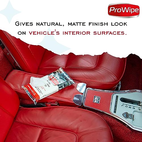 Prowipe Car Interior Cleaning Wipes - 40 Count Matte Finish Dash Cleaner