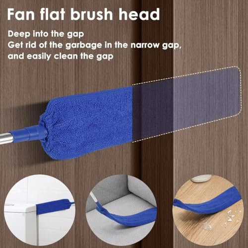 Retractable Gap Dust Cleaner Brush with Microfiber Cloths