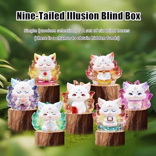 YLUFAYI Nine Tailed Fox Series Blind Box Action Figure - Single Collectible Toy