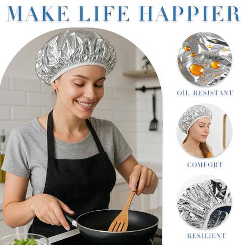 Brvlsoc Reusable Aluminum Foil Heat Cap for Deep Conditioning & Hair Coloring