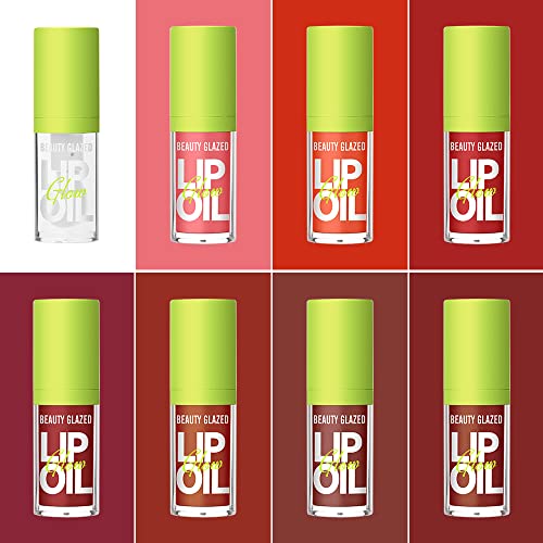 Beauty Glazed Hydrating Lip Oil - Non-Sticky Glossy Tinted Glow