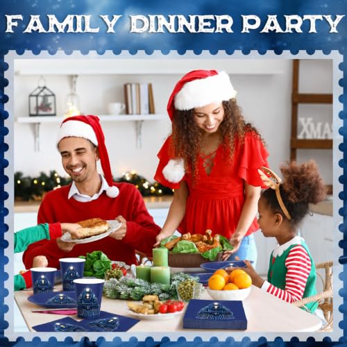 Christmas Train Napkins Bulk Pack 50 - 8.5 x 4 Inch Holiday Party Supplies
