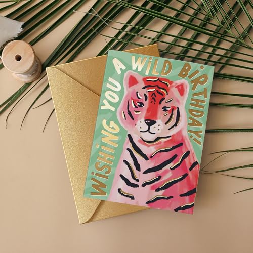 Sweetzer & Orange Fun Happy Birthday Card with Envelope - 5x7