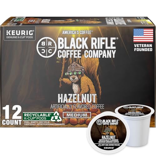 Black Rifle Coffee Hazelnut Medium Roast K-Cup Pods - 12 Count