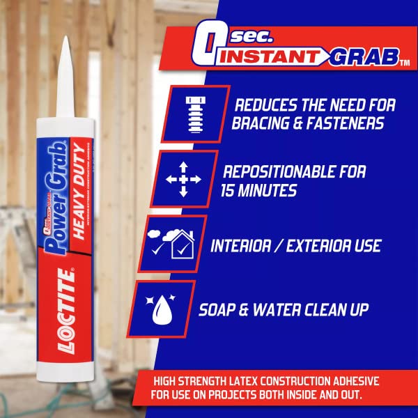 Loctite Power Grab Express Heavy Duty Adhesive, 9 oz - 12 Pack