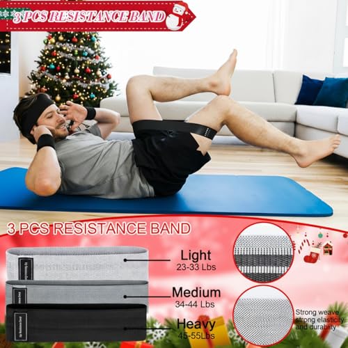 Black 12-Day Gym Advent Calendar Christmas Workout Gift Set for Fitness Enthusiasts