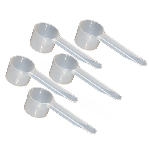 5 Gram Scoop for Creatine, Powders, Cooking, Recipes, Lab, Food Grade, Meets FDA Standards, USA Made - The Nature Of Beauty Brand (5-Pack)