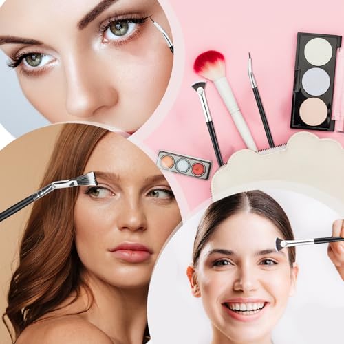 Mozeat Lens Folding Angle Mascara Fan Brush Set for Eyelashes