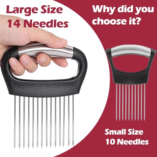 JAYVAR Stainless Steel Onion Holder & Slicer Tool