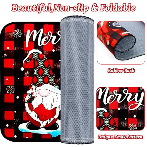 Christmas Kitchen Rugs and Mats Set of 2 - Spirit Variation