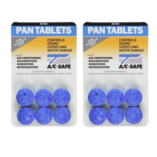 Air Conditioner Pan Cleaner Tablets 2-Pack - Safe Drain & Filter Maintenance