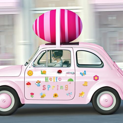 25-Piece Spring Magnet Set - Colorful Flower & Butterfly Decor