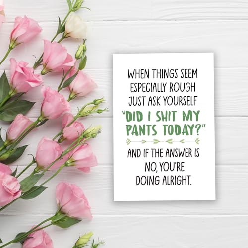 Funny Motivational Encouragement Card #1 - Sarcastic Support Greeting Card