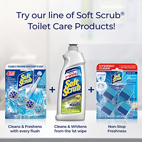 Soft Scrub 4-in-1 Toilet Care Rim Hanger, Sapphire Waters, 50g