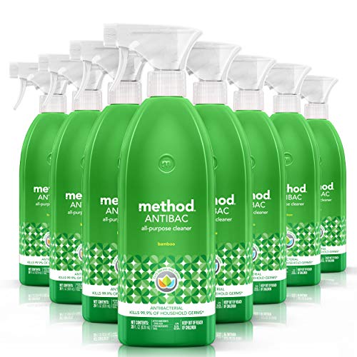 Method All-Purpose Cleaner Spray Bamboo 28oz Pack of 8 - Disinfectant & Surface Cleaner