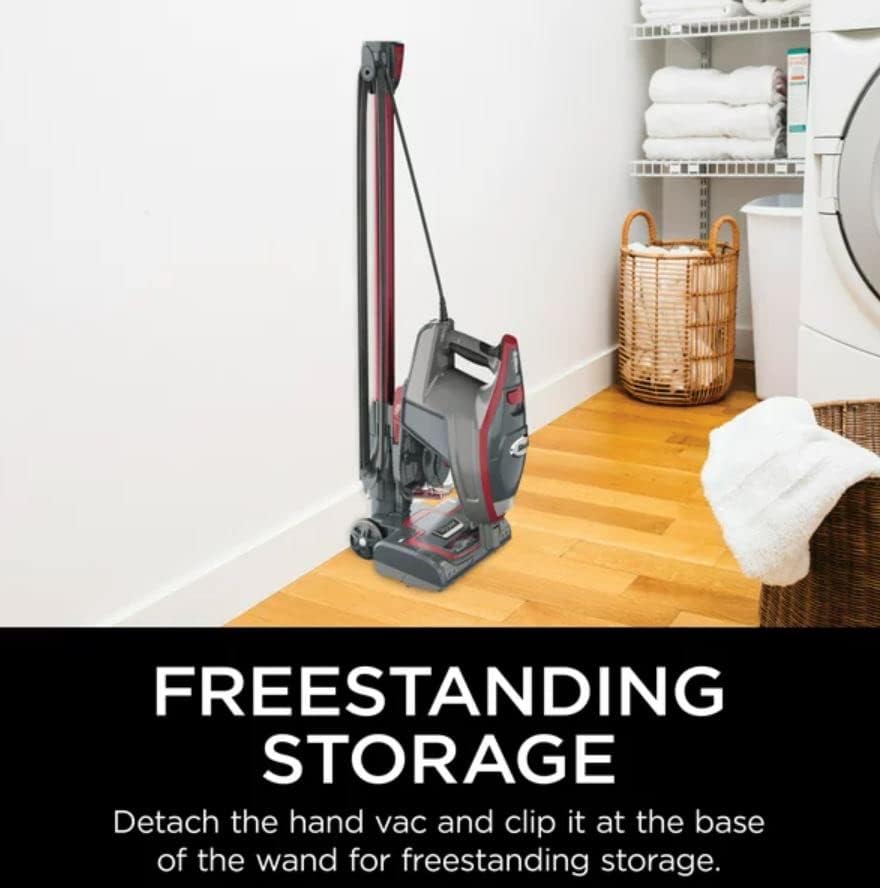 SHARK HV370 Rocket Pro Corded Stick Vacuum - Powerful Suction in Comet Red (Renewed)