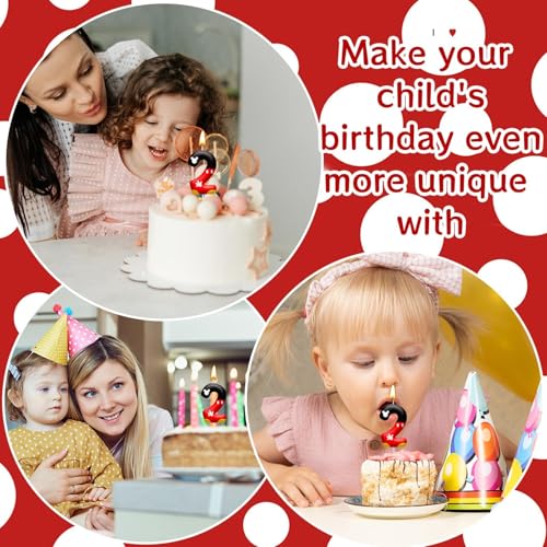 Cartoon Mouse Number 2 Birthday Candle for Cake Party Decoration