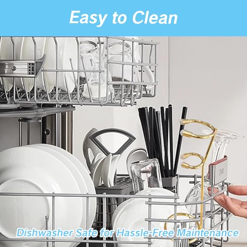 YAFIYGI Stainless Steel Milk Frother Stand - Space-Saving Design
