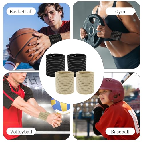 8Pcs Elastic Wrist Support Band, Wrap Breathable Wrist Brace, Adjustable Wrist Strap, Hand Brace Wraps Breathable Wristband for Relieves Wrist Pain Arthritis Tendonitis Sports Use