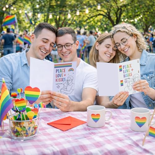 LGBTQ+ Anniversary Card with Envelope – Love Is Love Design