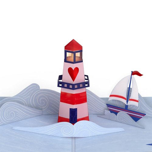 Lovepop Valentine's Day Pop-Up Card with LED Lights for Her and Him - 3D Light-Up Greeting Cards for Boys, Girls, Men, Women - Light of My Life - 5" x 7" Card - Blank Notecard & Envelope Included