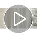 YoungsTex Linen Cafe Curtains, 34" x 40" (Set of 2) - Beige