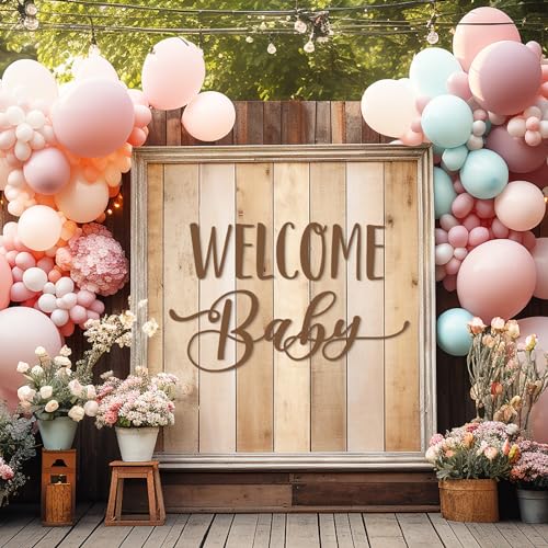 Baby Shower Welcome Sign Decal for Gender Reveal Balloon Arch Backdrop