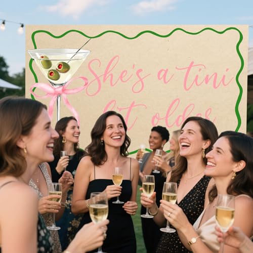 A Tini Bit Older Backdrop - Espresso Martini Birthday Party Decorations