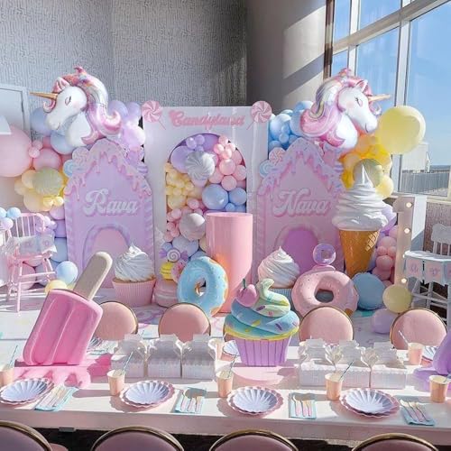 Unicorn Foil Balloons - 2 Pack Large Rainbow Party Decorations