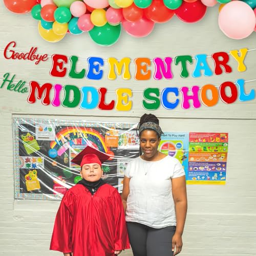 5th Grade Graduation Banner - Goodbye Elementary, Hello Middle School