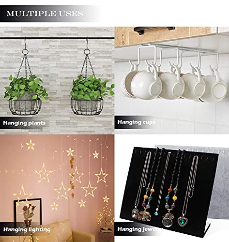 Bonsicoky Stainless Steel S Shaped Hooks - 20PCS for Hanging