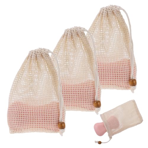 Sliverdew Natural Sisal Soap Exfoliating Bag Pouch with Drawstring (5 Pack)
